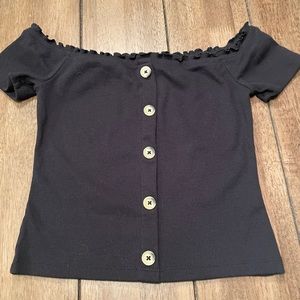 Aeropostale Black off the shoulder shirt